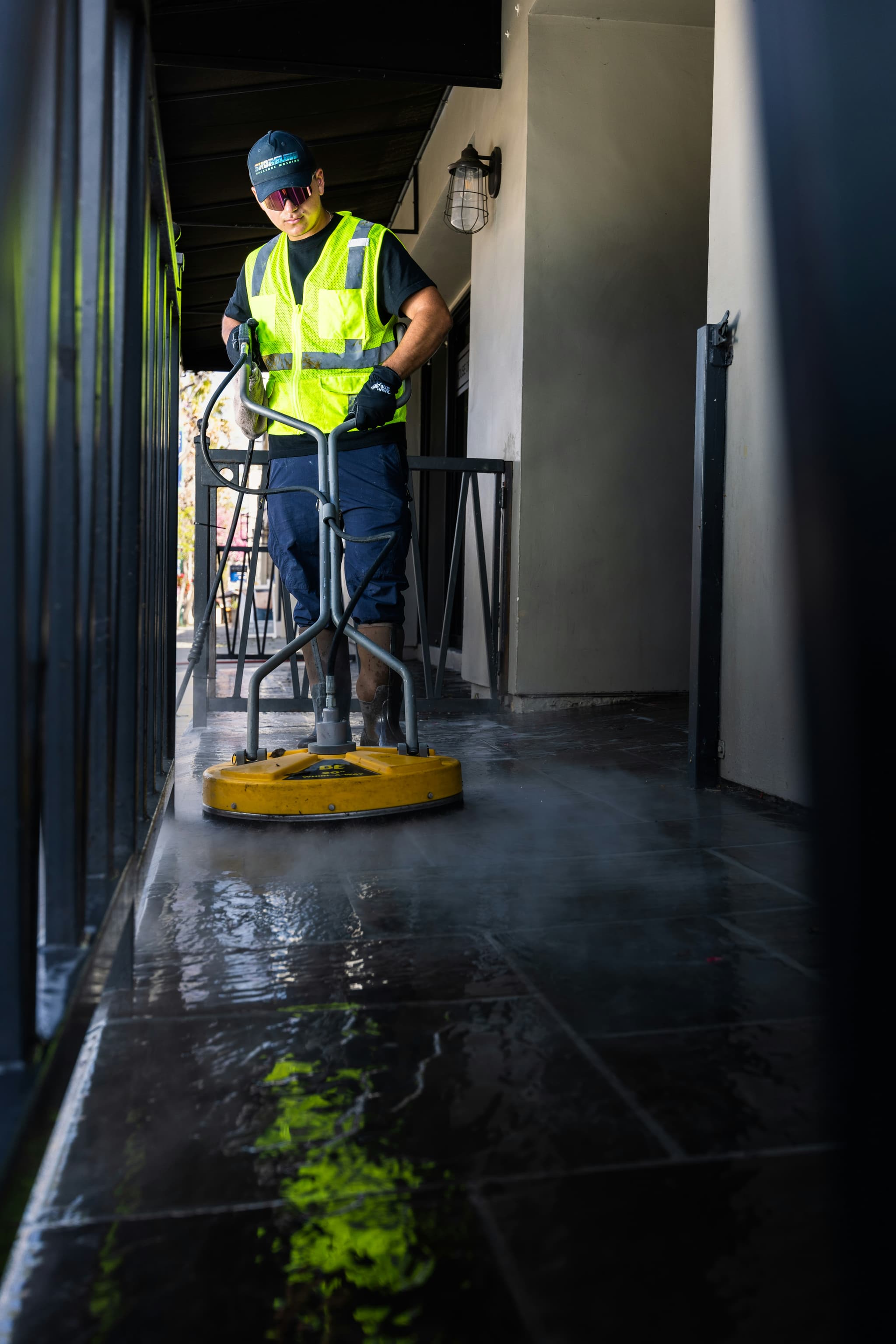 Commercial pressure washing