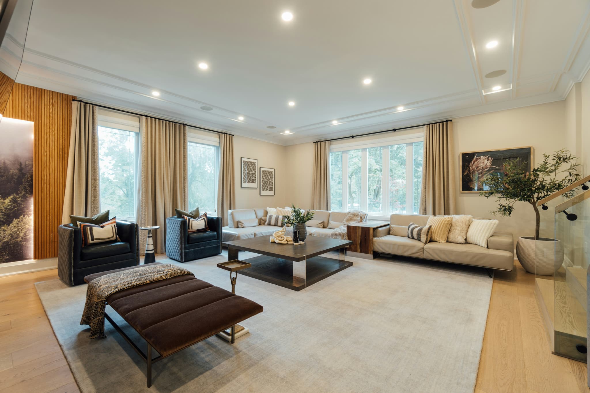 Curtain cleaning luxury living room Sydney